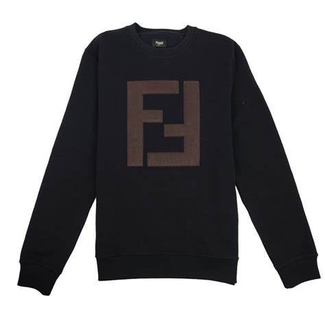 fendi teddy bear sweatshirt black|fendi leather wallet.